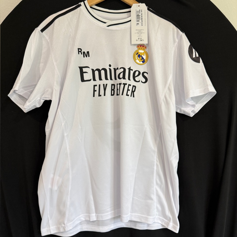 Real Madrid Home Mbappe #9 Jersey — White with Black Accents